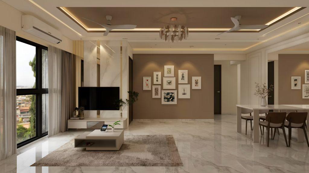 Living, Bedroom & Dining in Hyderabad by RA Contractor