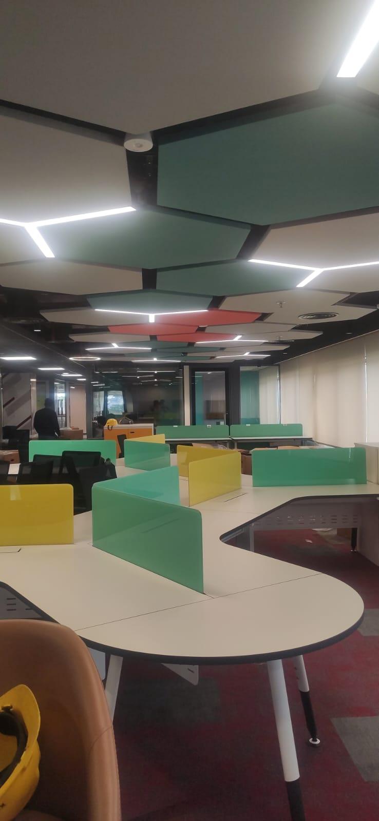 Modern Acoustic Ceiling & Office Fit-out — On-site proof by RA CONTRACTOR