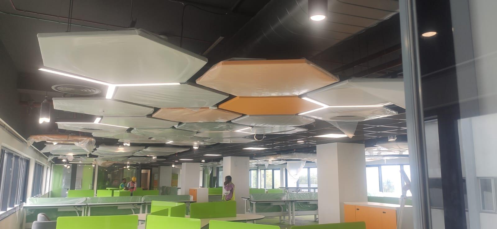 Grid Ceiling & MEP Installation — On-site proof by RA CONTRACTOR