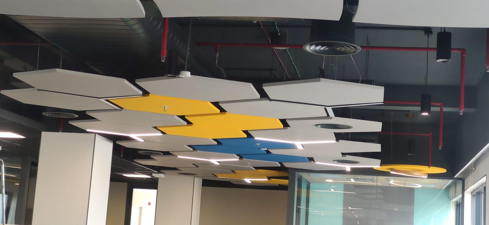 Modern Acoustic Ceiling & Office Fit-out — On-site proof by RA CONTRACTOR