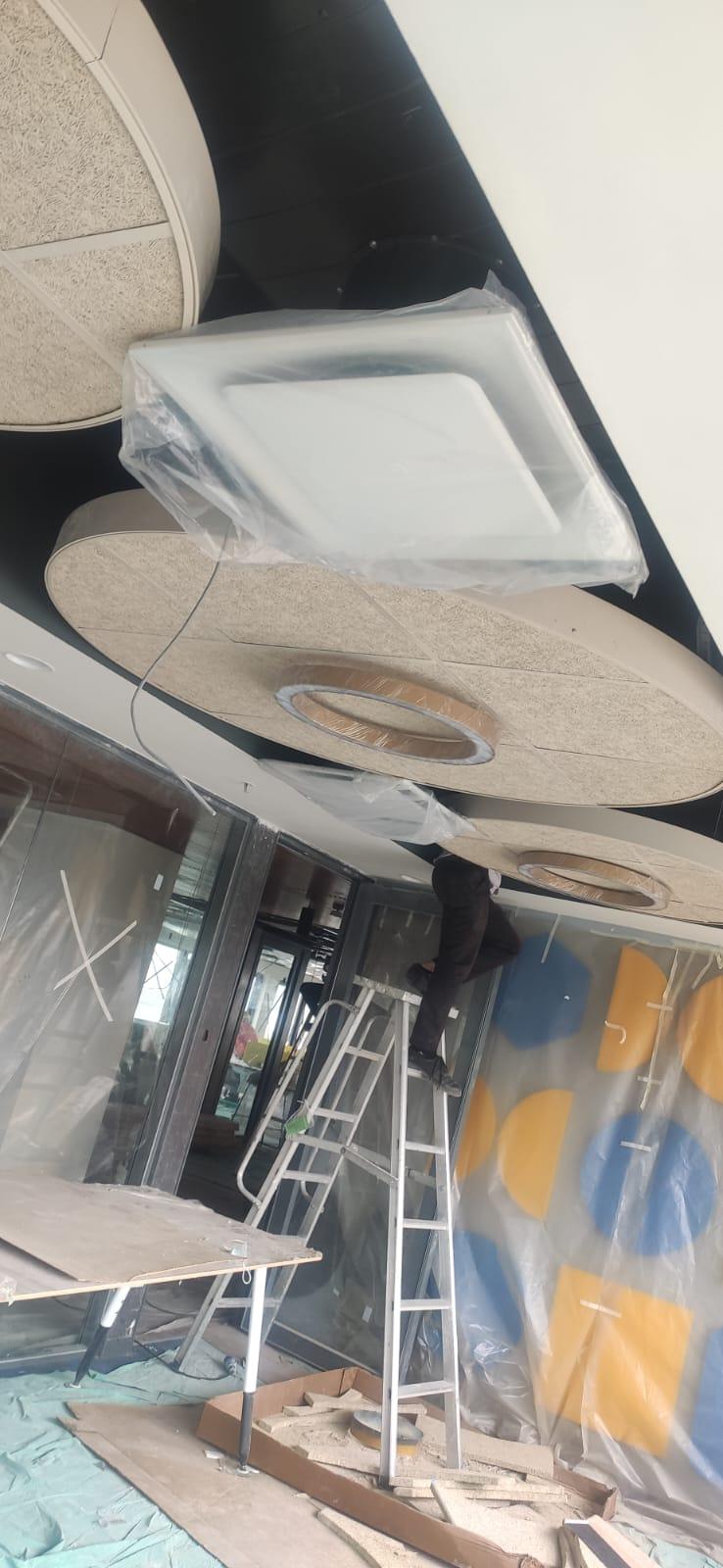 Modern Acoustic Ceiling & Office Fit-out — On-site proof by RA CONTRACTOR